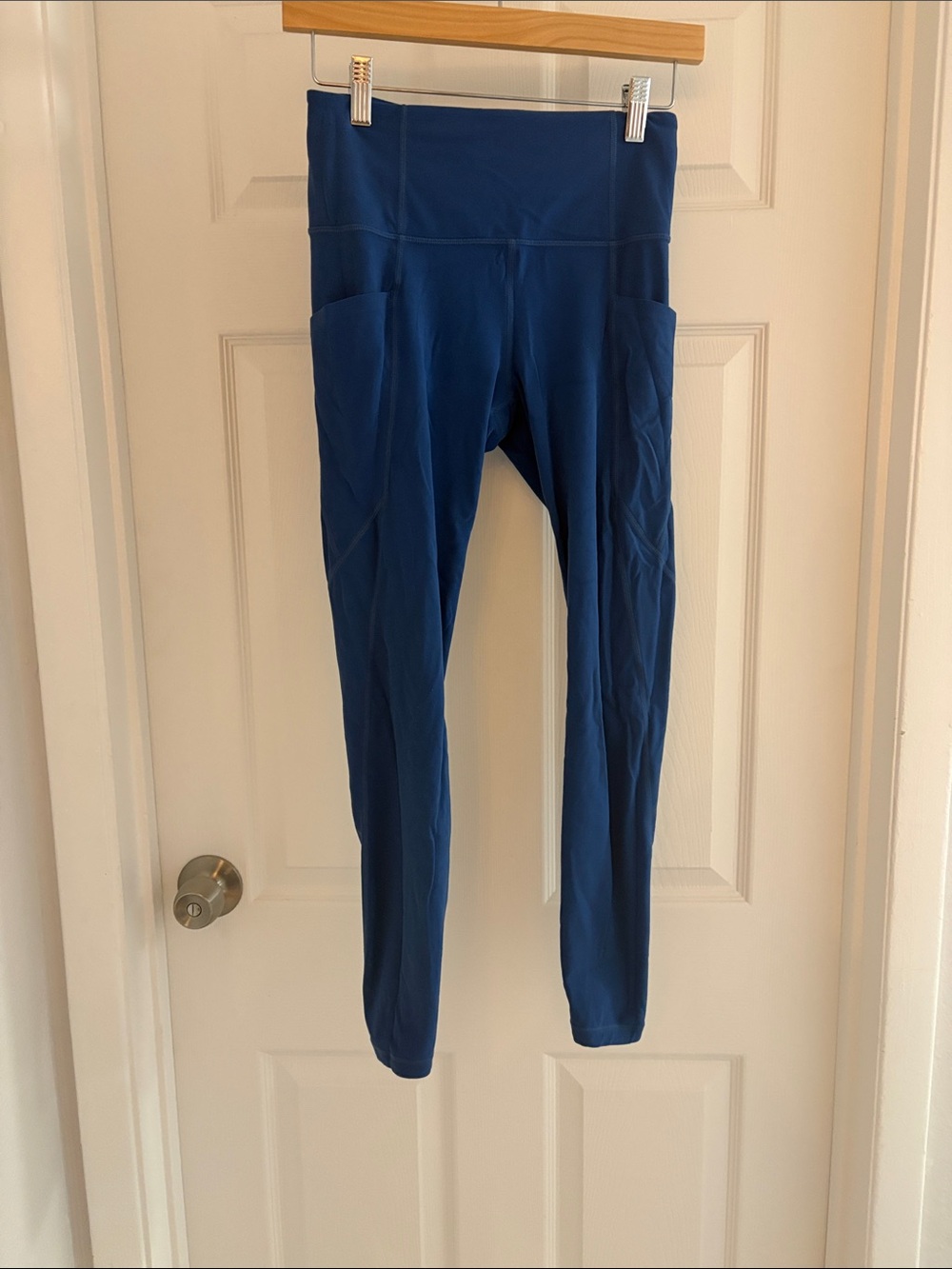 Athleta Blue High-Rise Pocket Leggings